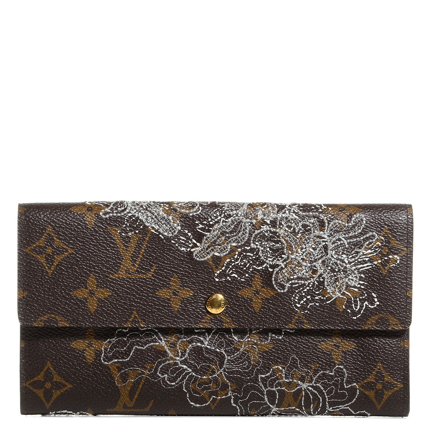 Monogram Dentelle Sarah Wallet Silver