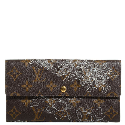 Louis Vuitton Monogram Dentelle Sarah Wallet Silver 1 of 7