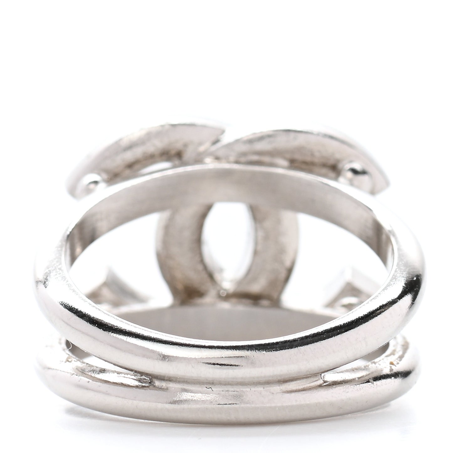 Crystal CC Ring 54 Silver