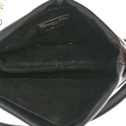 Christian Dior Lambskin Cannage Mini Top Handle Drawstring Bag Black 5 of 10