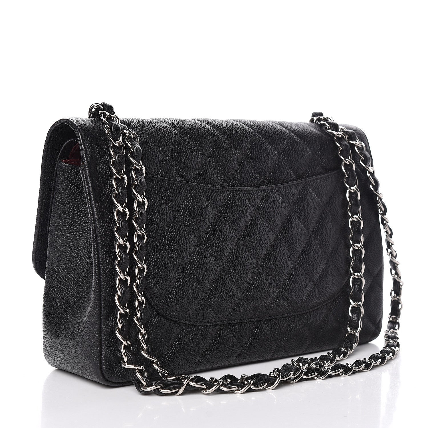 Chanel Caviar Quilted Jumbo Double Flap Black 3 of 13