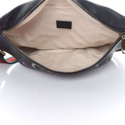 Gucci Grained Calfskin Logo Belt Bag Black 5 of 7