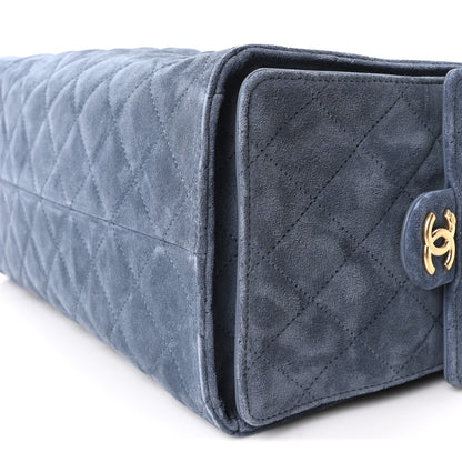 Chanel Suede Quilted Medium Chanel 25 Handbag Blue 11 of 12
