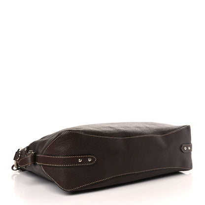 Prada Vitello Daino Rope Knotted Hobo Brown 4 of 8