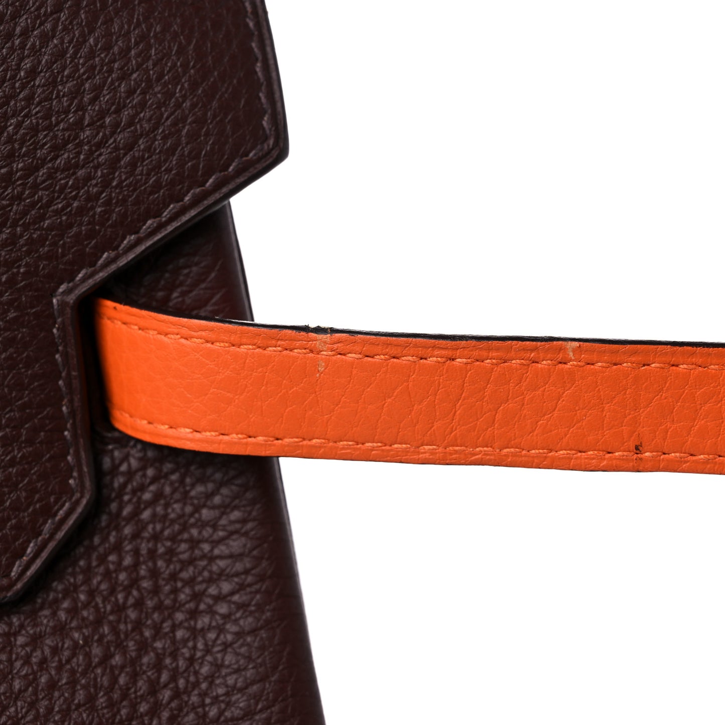Togo Bi-Color Birkin 35 Chocolate Orange