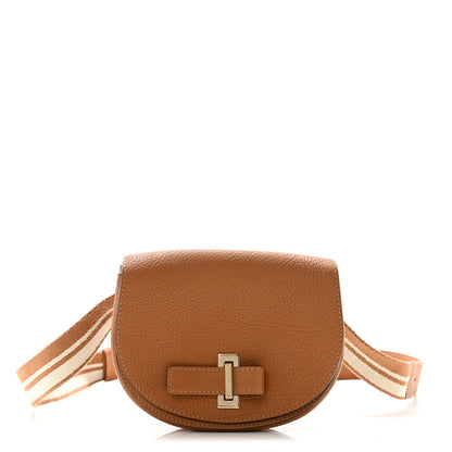 Delvaux Crispy Calfskin Mini Le Mutin Saddle Belt Bag Vegetal 1 of 11