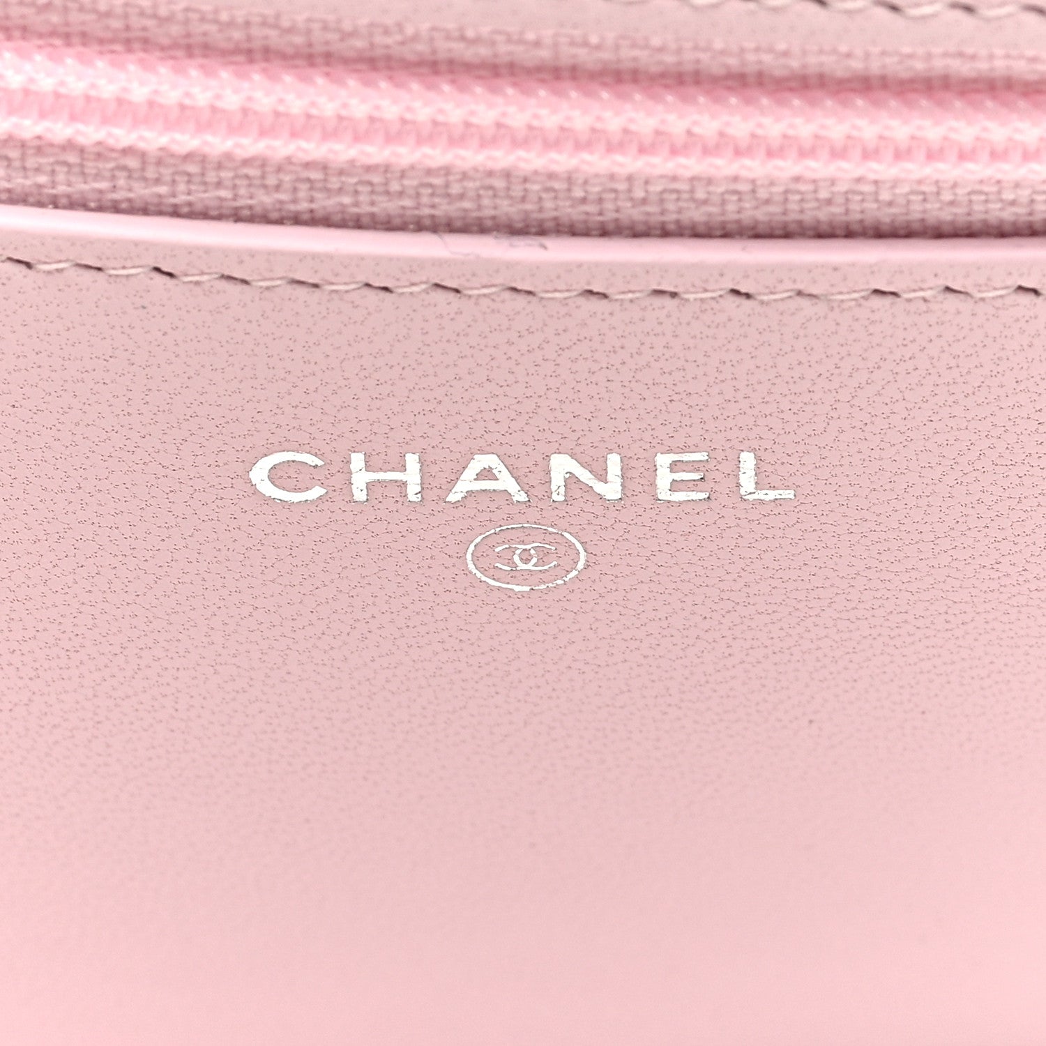 Chanel Lambskin Quilted Diamond CC Wallet On Chain WOC Pink 6 of 11
