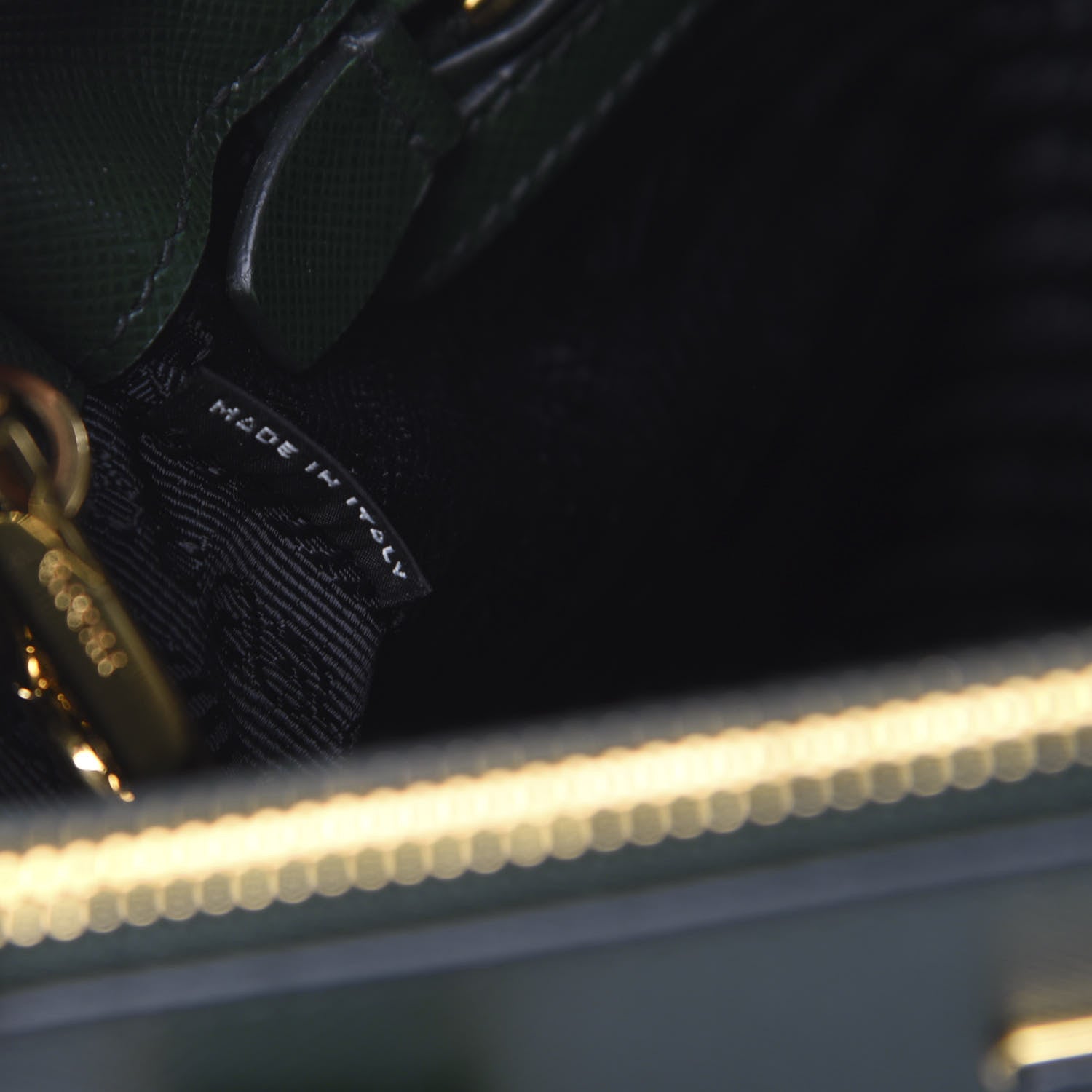 Prada Saffiano Small Galleria Double Zip Tote Smeraldo 8 of 12
