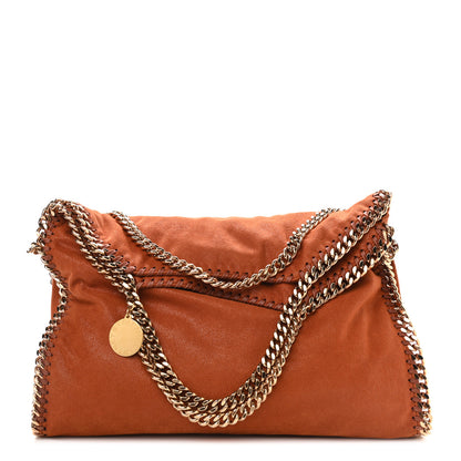 Stella McCartney Shaggy Deer Falabella Fold Over Tote Orange 1 of 9