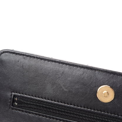 Chanel Lambskin Quilted Chain Around Wallet On Chain WOC Black 9 of 19
