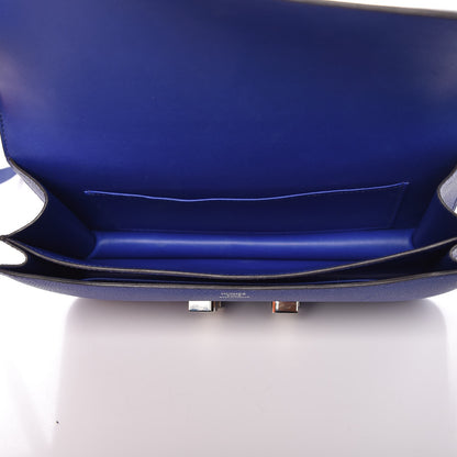 Hermes Epsom Constance Elan 25 Bleu Electrique 5 of 18