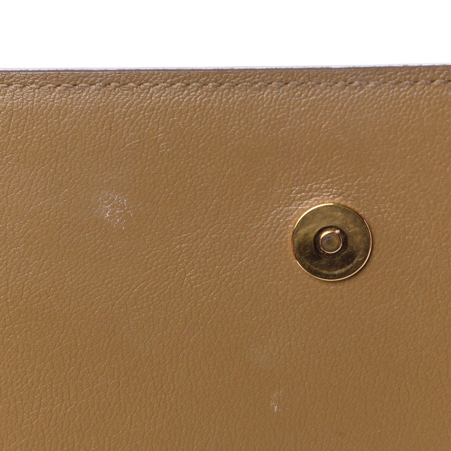 Saint Laurent Calfskin Monogram Large Belle De Jour Clutch Beige 8 of 9