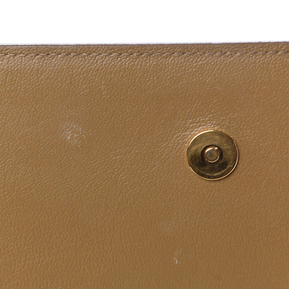 Saint Laurent Calfskin Monogram Large Belle De Jour Clutch Beige 8 of 9