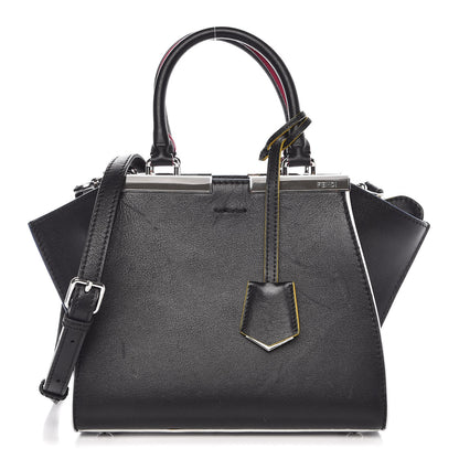 Fendi Vitello Dolce Mini 3Jours Tote Black 1 of 9