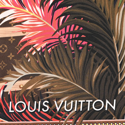 Louis Vuitton Silk Precious Tiger Square Scarf Rose 2 of 3