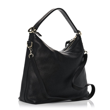 Gucci Pebbled Calfskin Small Miss GG Hobo Black 3 of 12