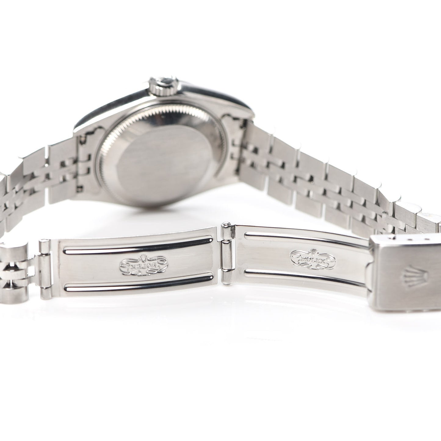 Stainless Steel 18K White Gold Diamond 26mm Oyster Perpetual Datejust Watch Silver Jubilee 69174