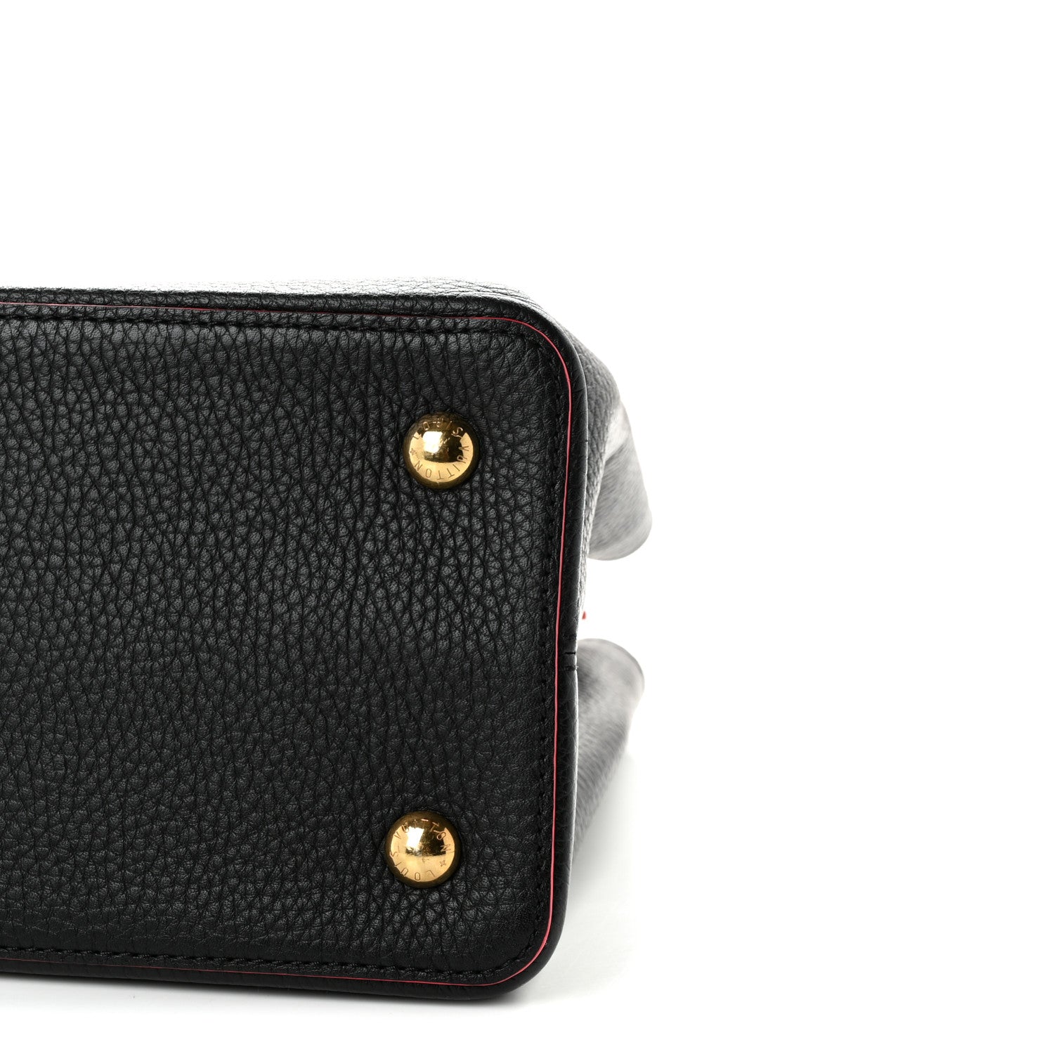 Louis Vuitton Taurillon Capucines MM Black Flamingo 9 of 9