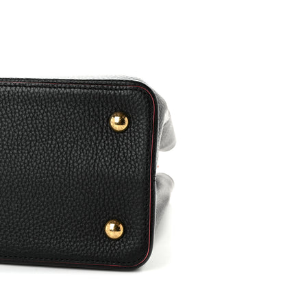 Louis Vuitton Taurillon Capucines MM Black Flamingo 9 of 9