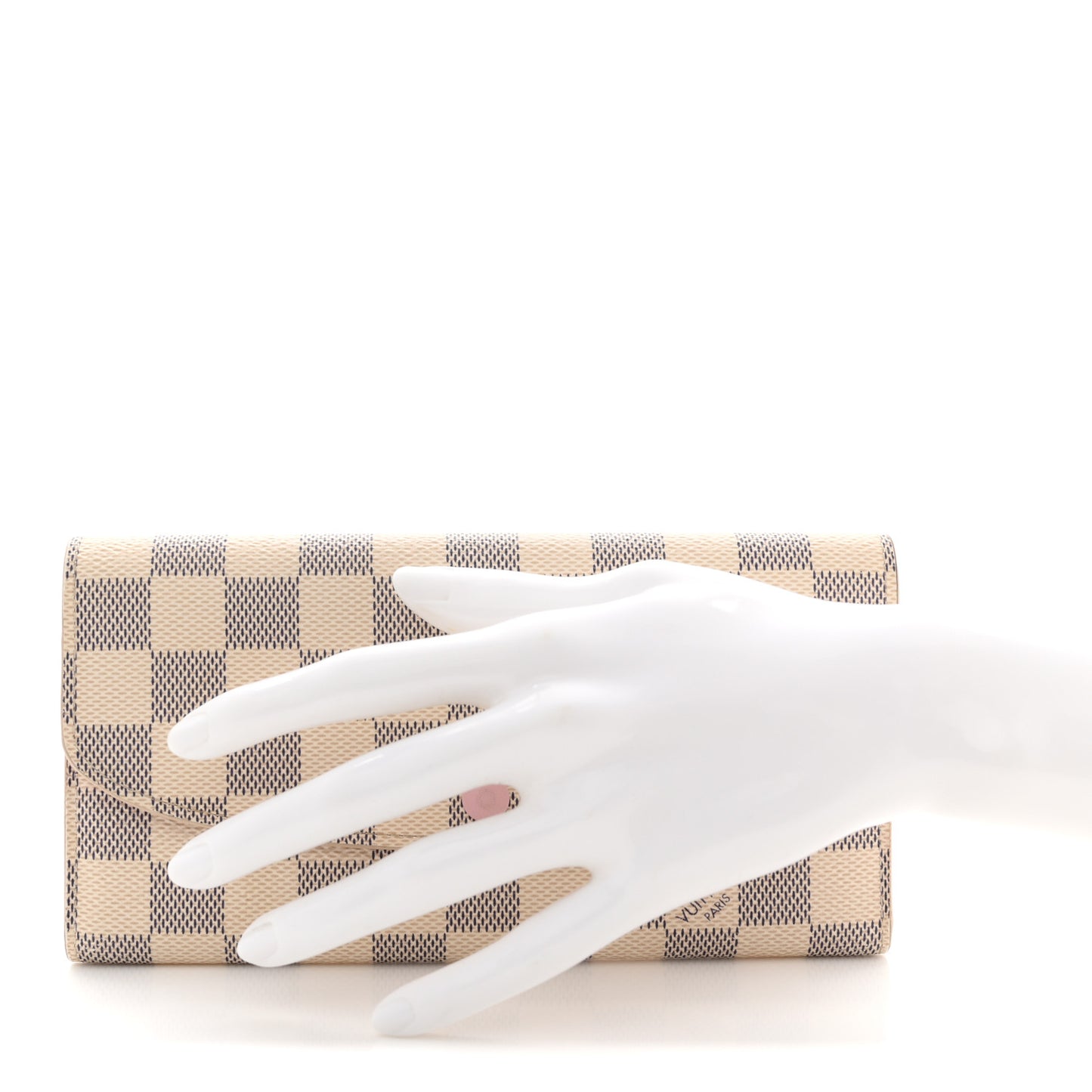 Damier Azur Emilie Wallet Rose Ballerine