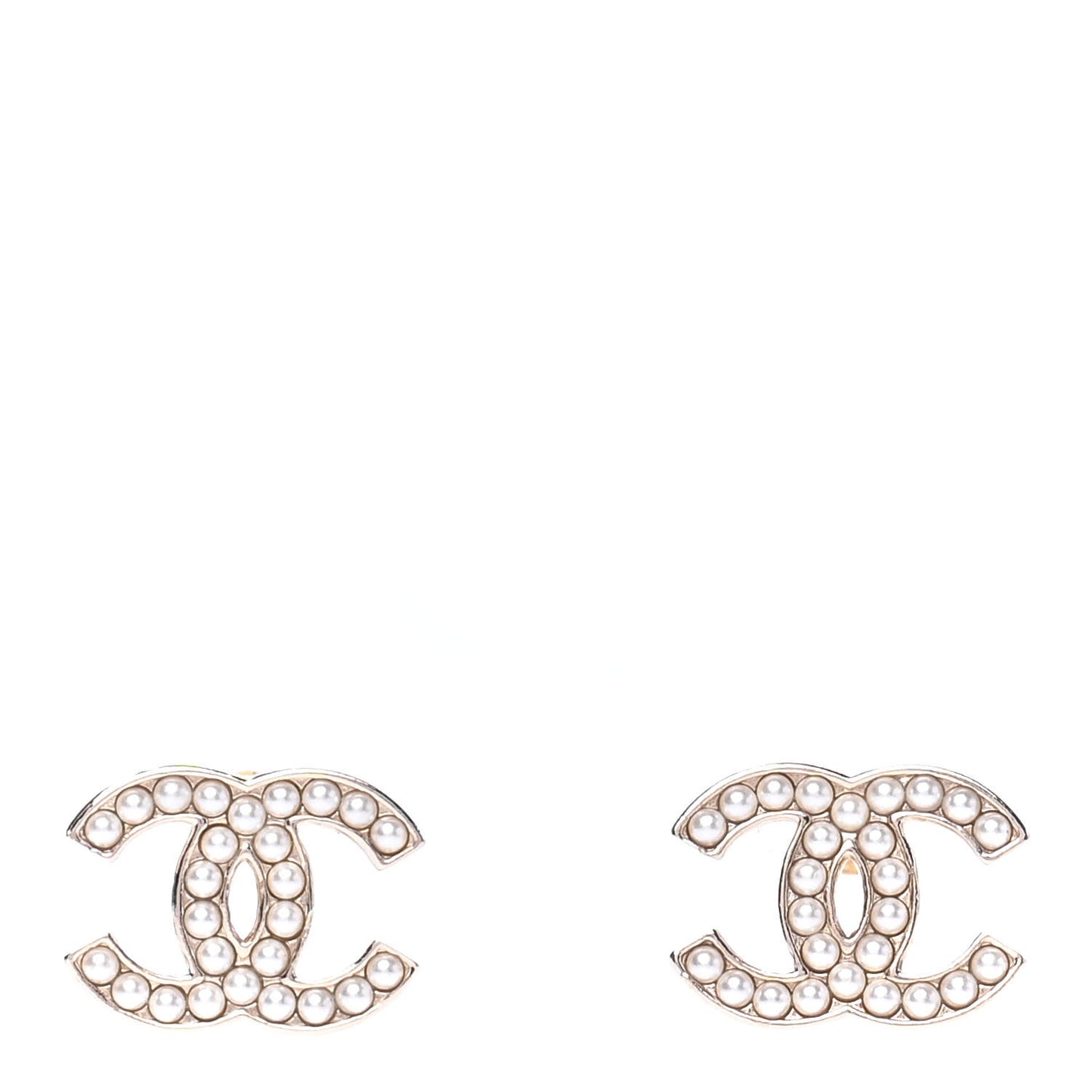 Pearl CC Earrings Gold