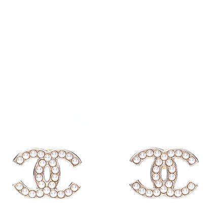 Chanel Pearl CC Earrings Gold 1 of 4