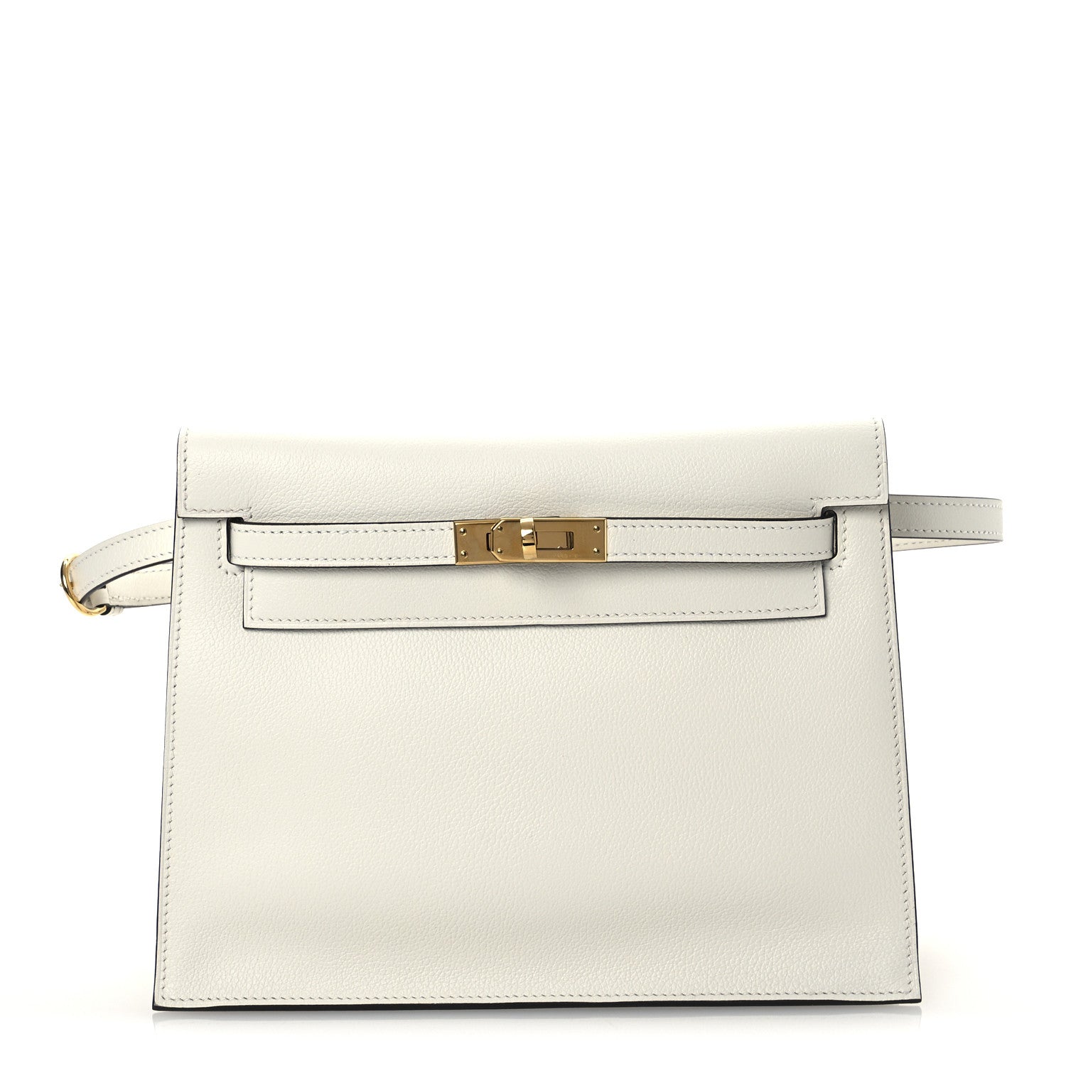 Hermes Evercolor Verso Kelly Danse II Belt Bag White Kraft 1 of 11