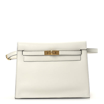 Hermes Evercolor Verso Kelly Danse II Belt Bag White Kraft 1 of 11