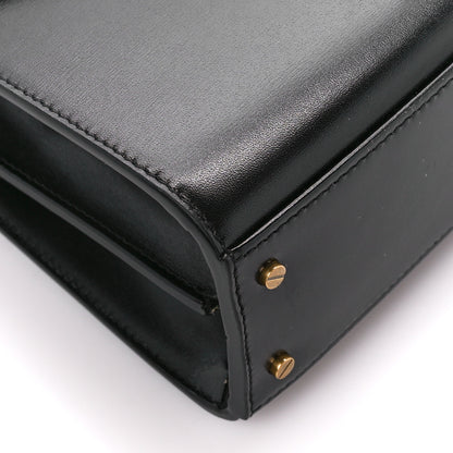 Saint Laurent Calfskin Mini Classic Monogram Cassandra Top Handle Black 10 of 11