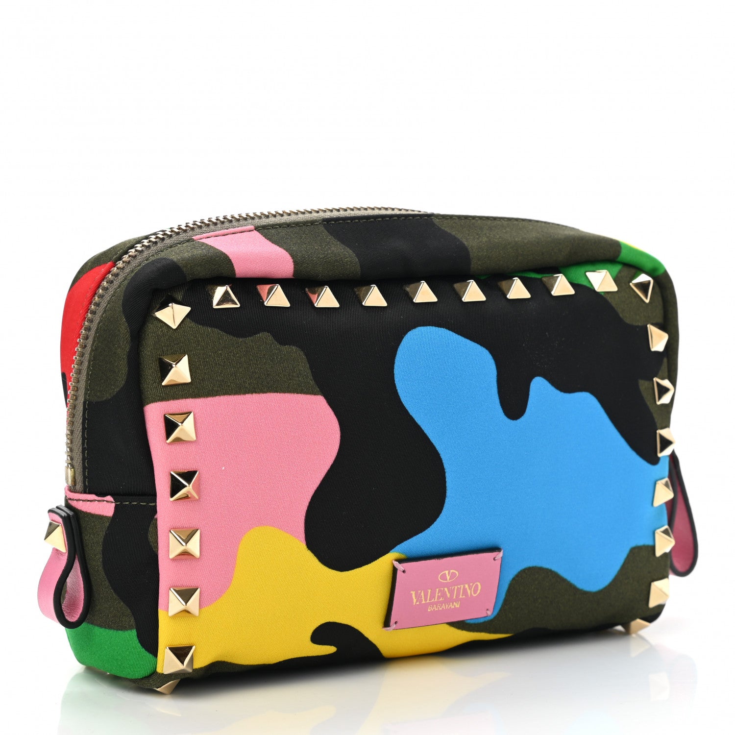 Valentino Garavani Nylon Camouflage Rockstud Pouch Multicolor 3 of 6