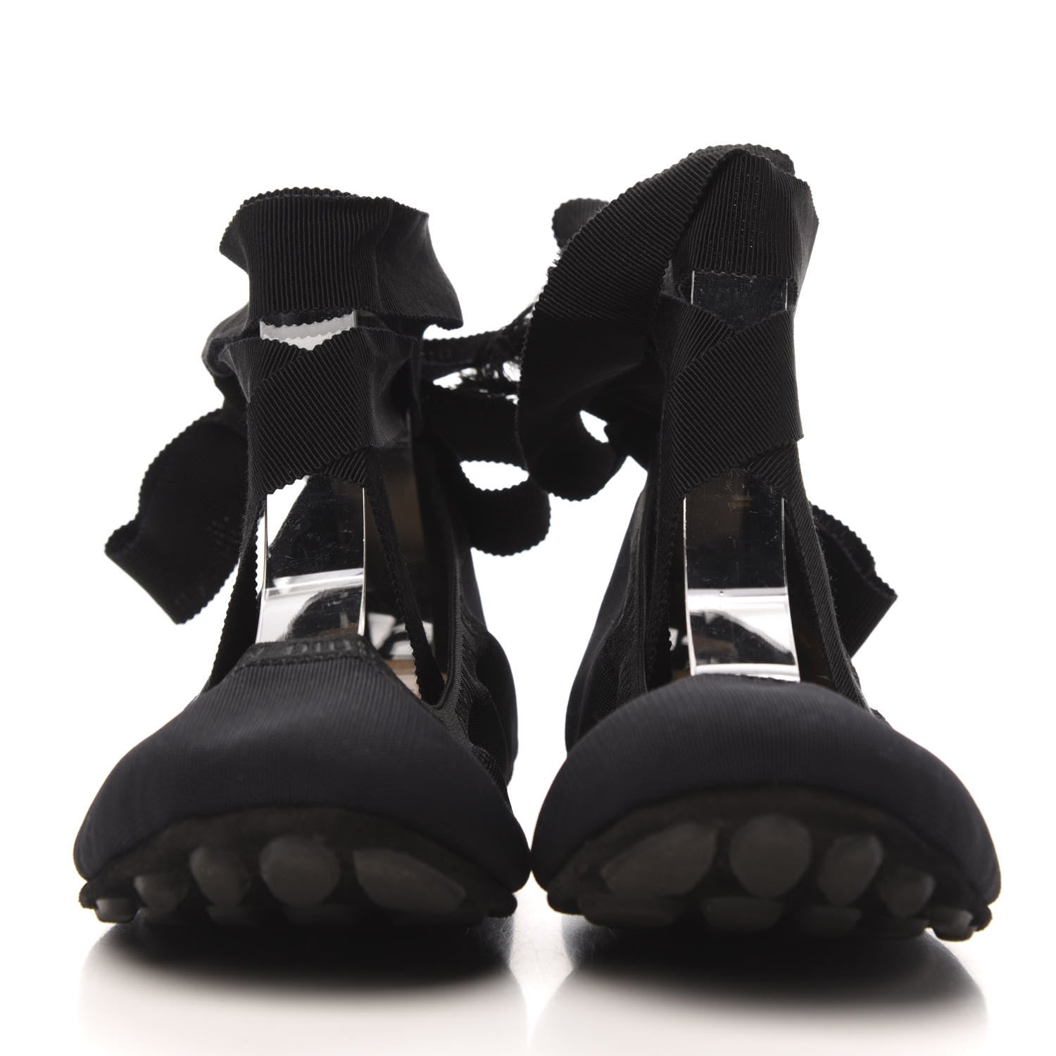 Christian Dior Micro Resille Academy Lace-Up Ballerina Flats 39 Black 3 of 9