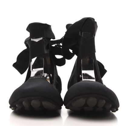 Christian Dior Micro Resille Academy Lace-Up Ballerina Flats 39 Black 3 of 9