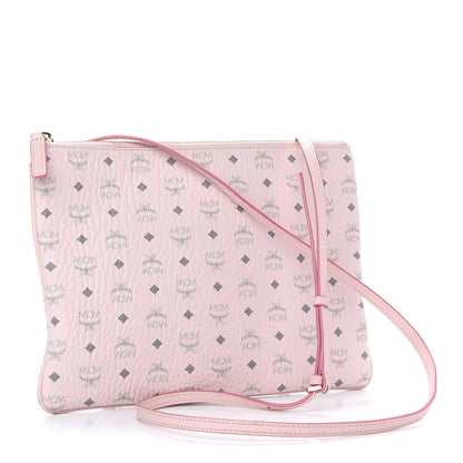 MCM Visetos Medium Crossbody Pouch Soft Pink 3 of 8