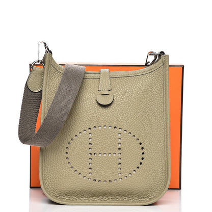 Hermes Taurillon Clemence Amazone Evelyne TPM Sauge 9 of 9