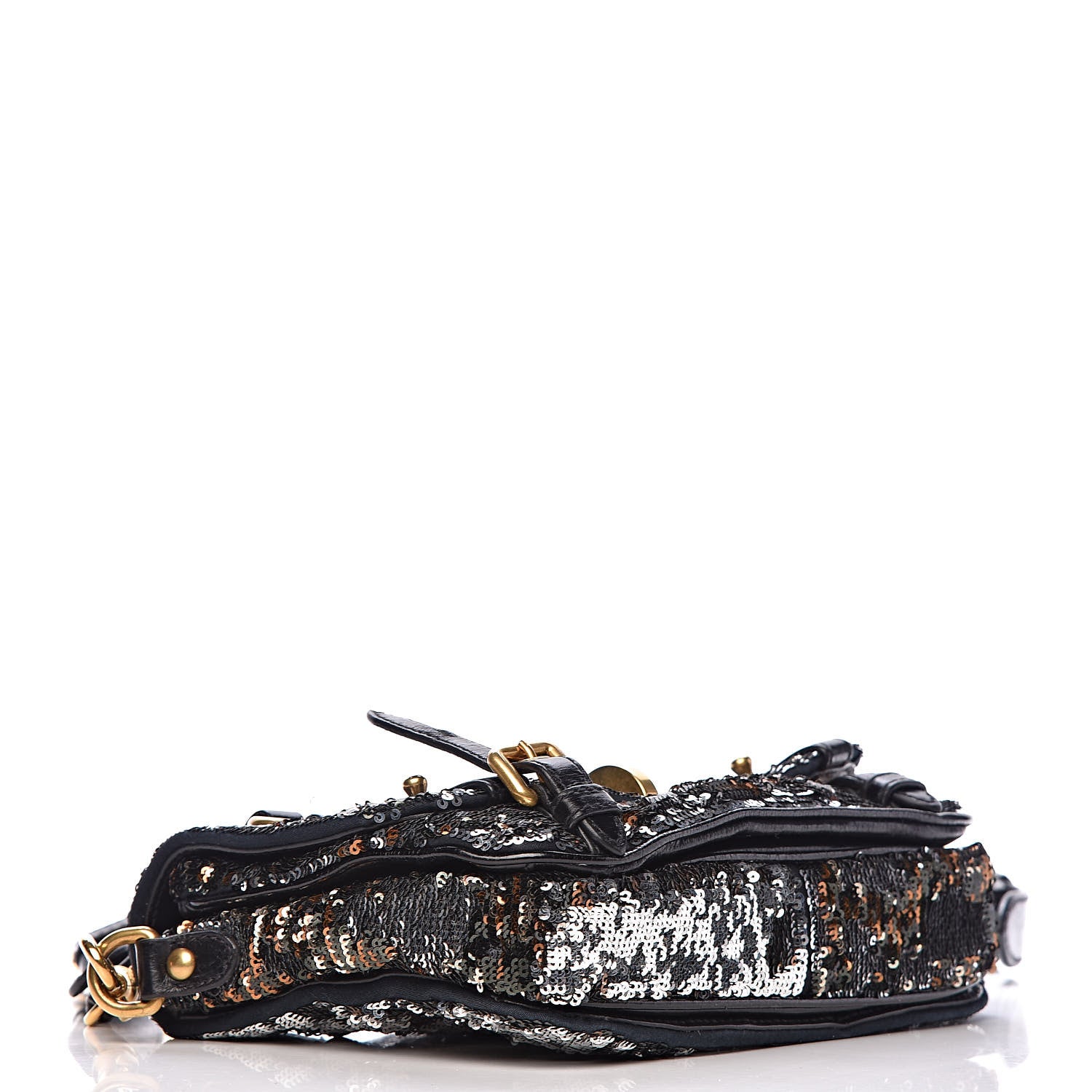 Miu Miu Paillettes Sequined Mini East West Satchel Argento 4 of 10