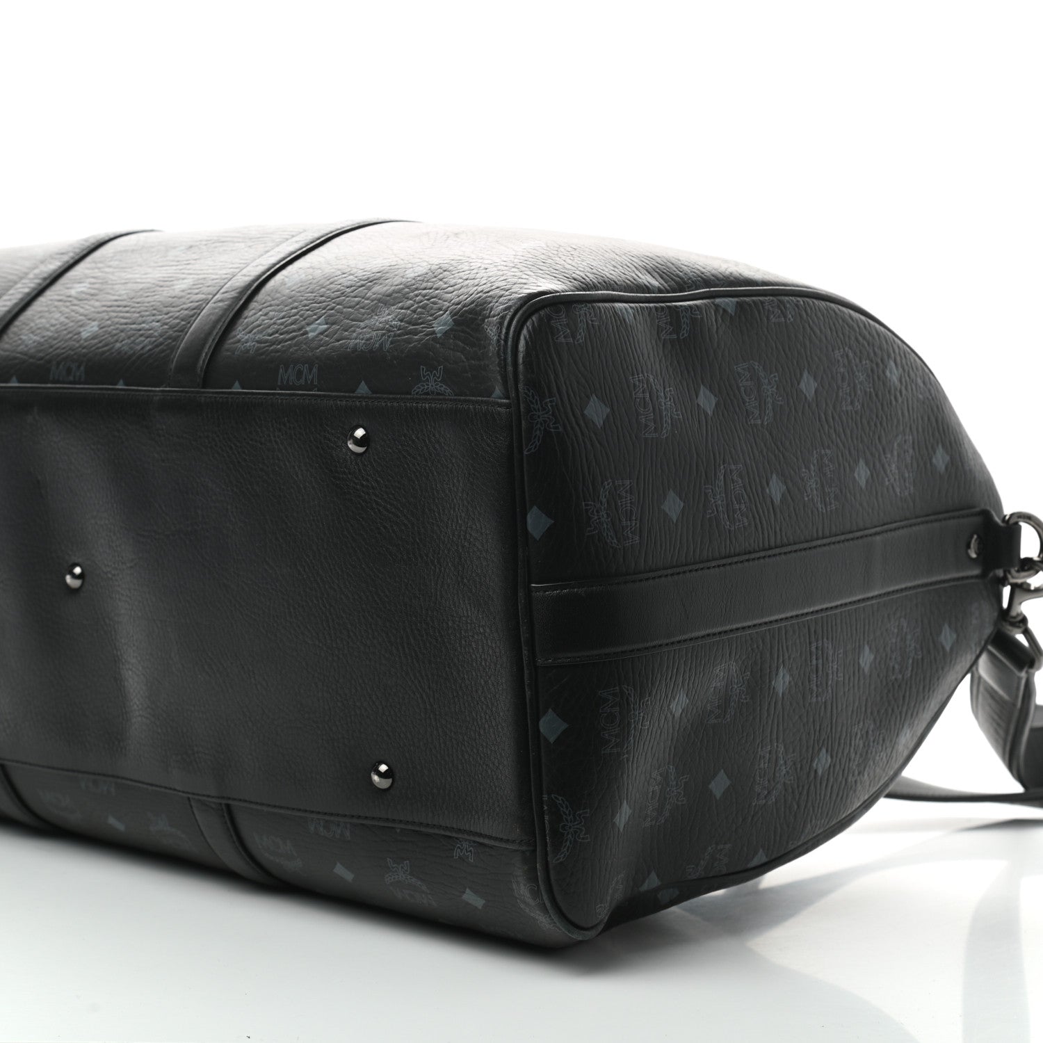 MCM Visetos XLarge Traveler Weekender Bag Black 8 of 8
