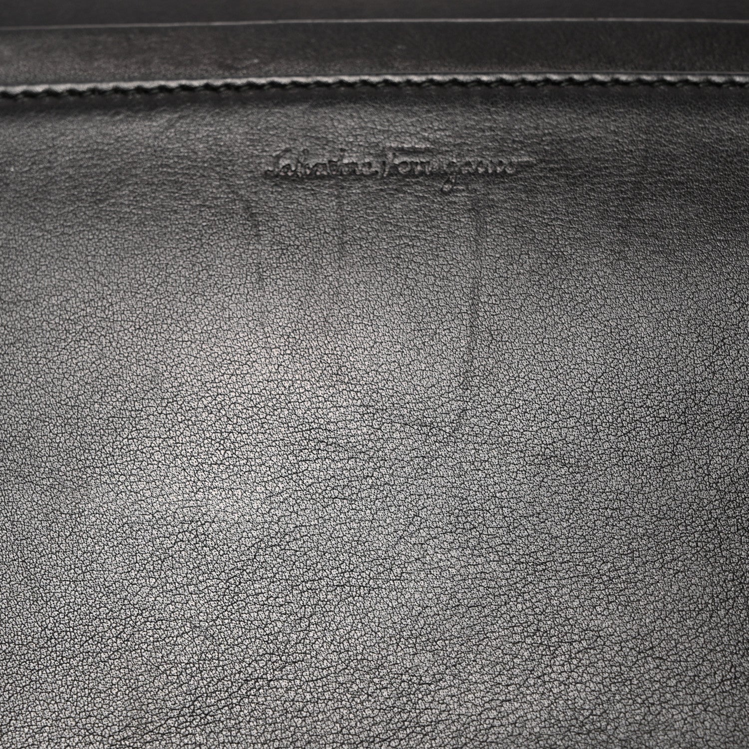 Salvatore Ferragamo Calfskin Sofia Rainbow Top Handle Bag Black 13 of 17