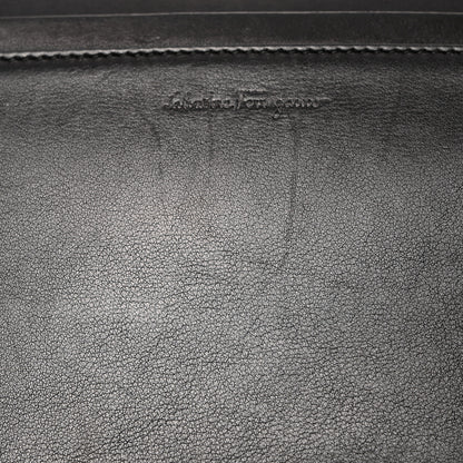Salvatore Ferragamo Calfskin Sofia Rainbow Top Handle Bag Black 13 of 17