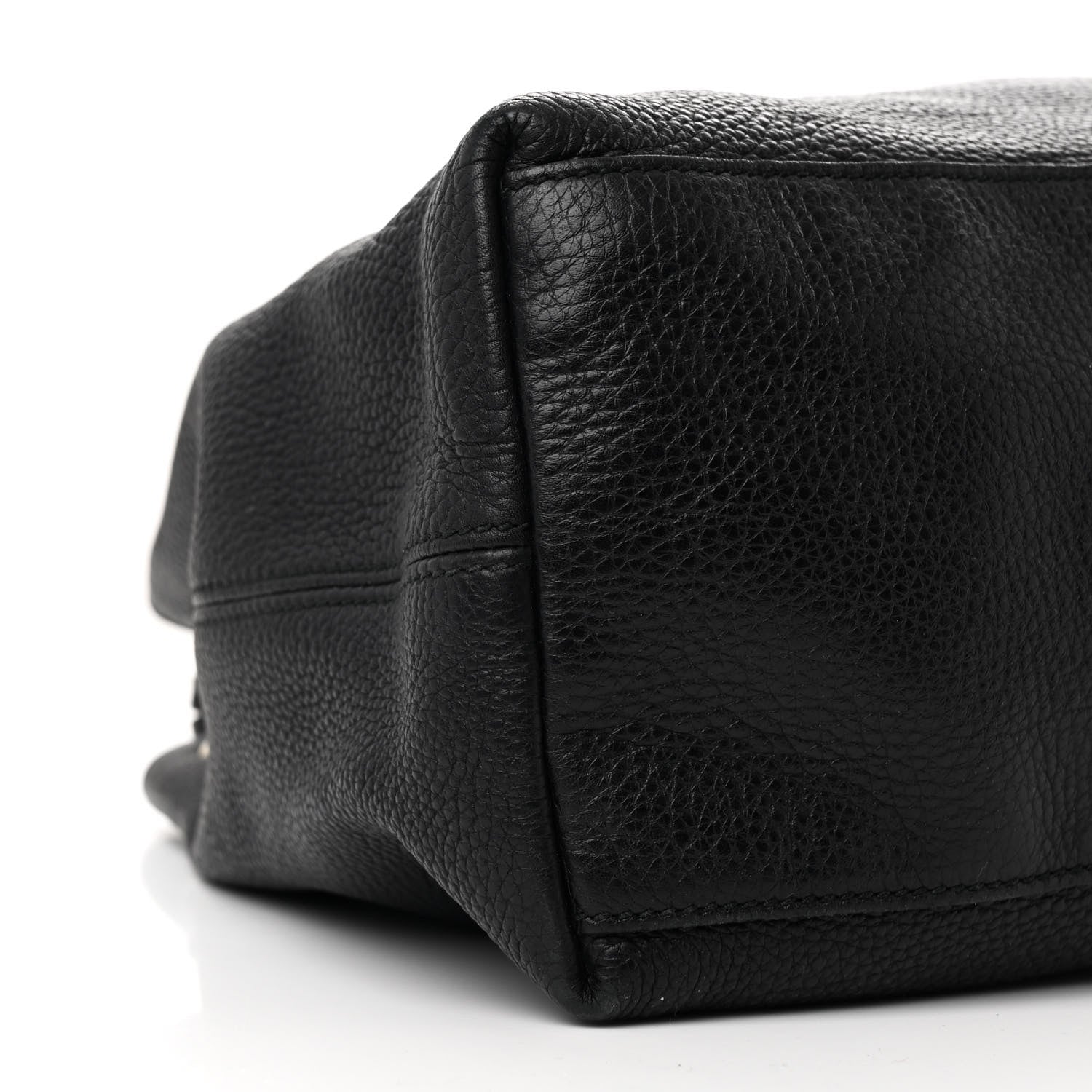 Gucci Pebbled Calfskin Medium Soho Chain Shoulder Bag Black 9 of 11