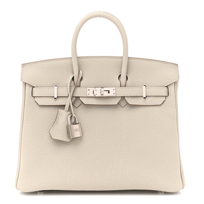 Hermes Togo Birkin 25 Gris Perle 1 of 12
