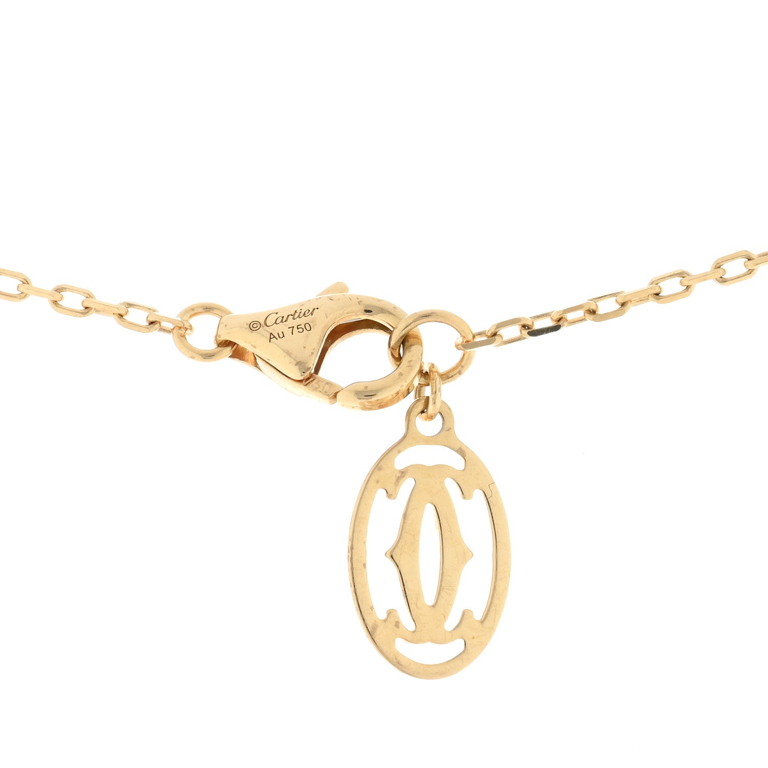 Cartier 18K Yellow Gold Diamond SM D'Amour Pendant Necklace 4 of 5