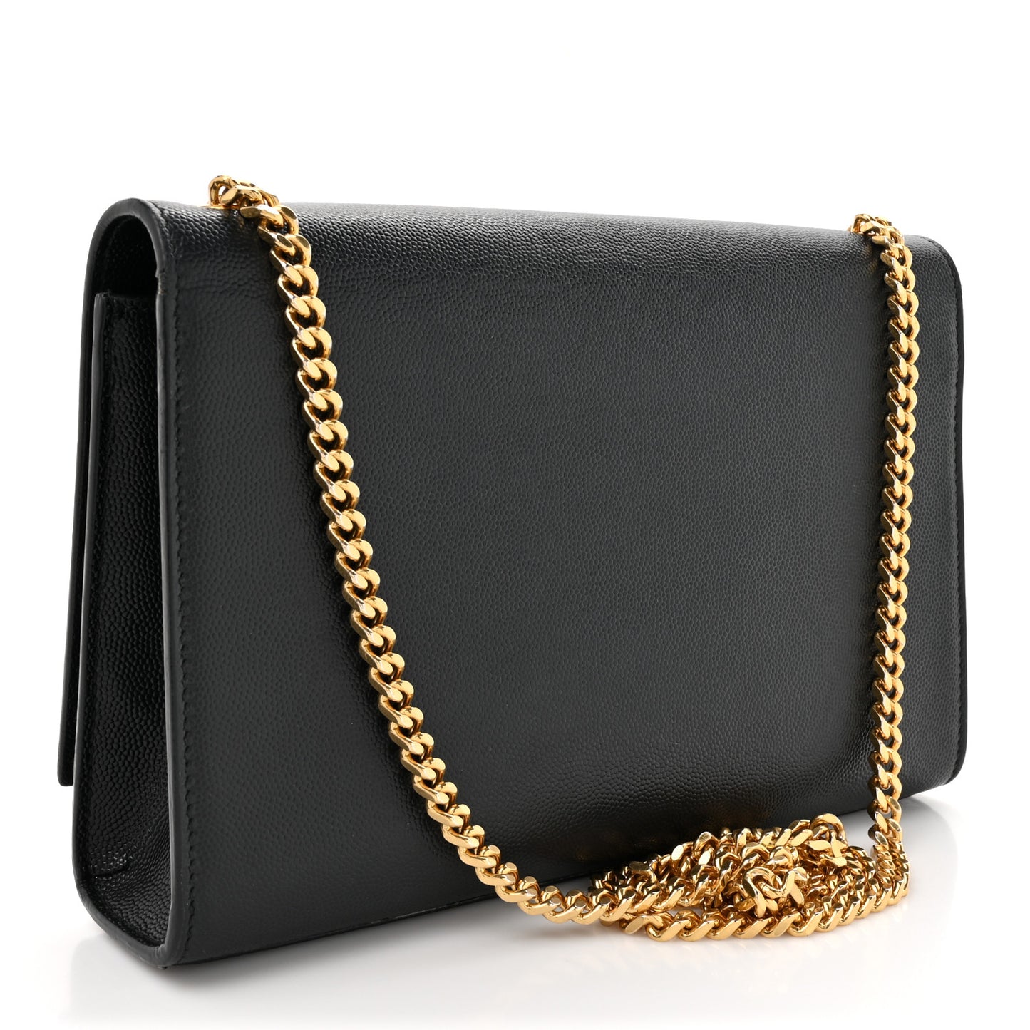 Grain De Poudre Medium Classic Monogram Kate Satchel Black