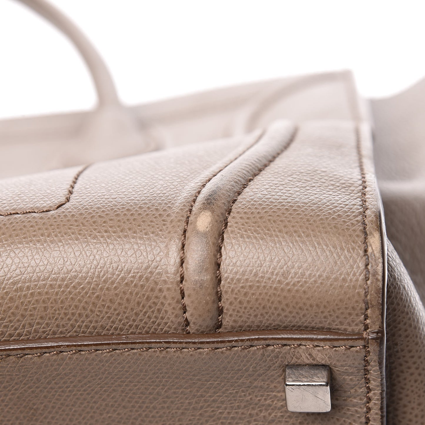 Grained Calfskin Medium Phantom Luggage Taupe