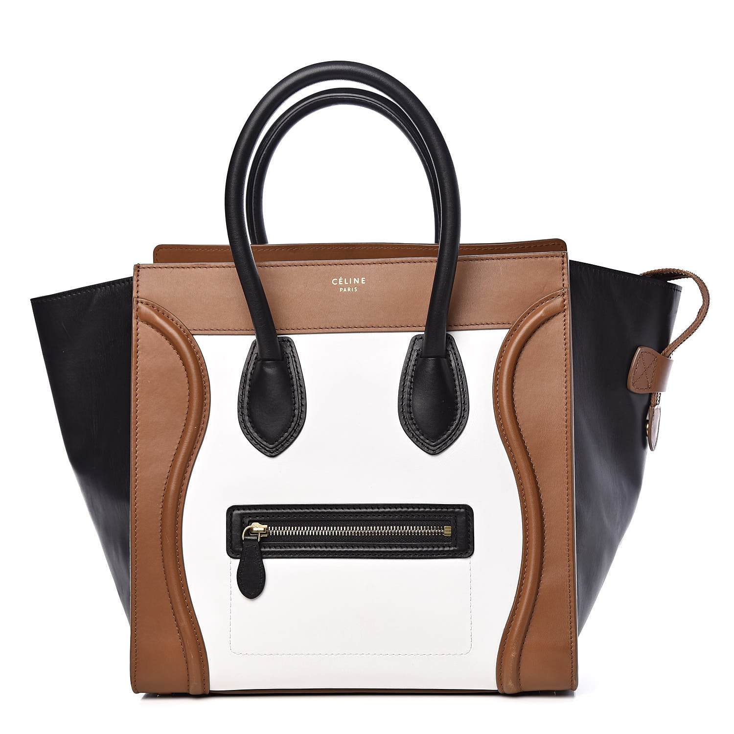Celine Smooth Calfskin Mini Tri-Color Luggage Brown 1 of 16