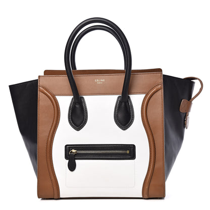 Celine Smooth Calfskin Mini Tri-Color Luggage Brown 1 of 16