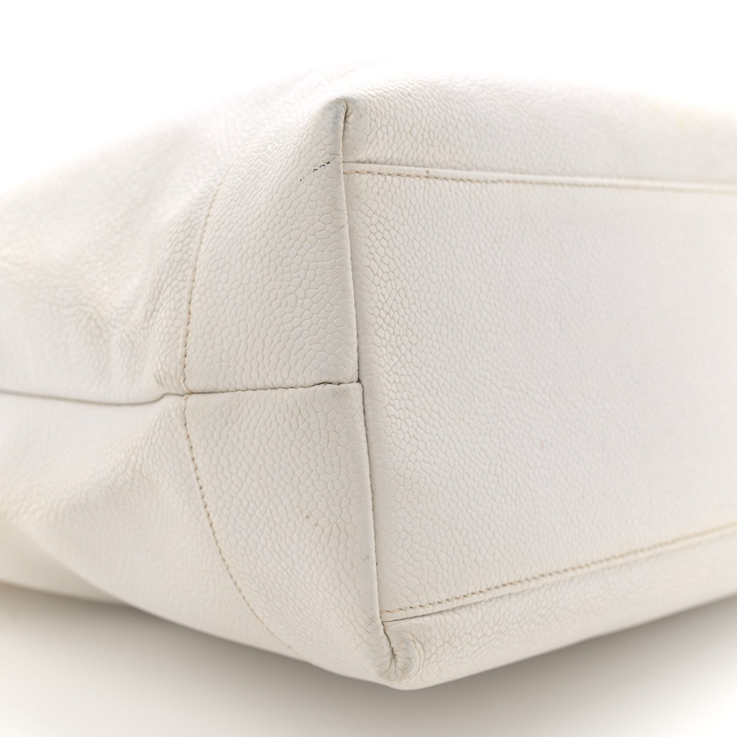 Chanel Caviar CC Shoulder Bag White 10 of 20