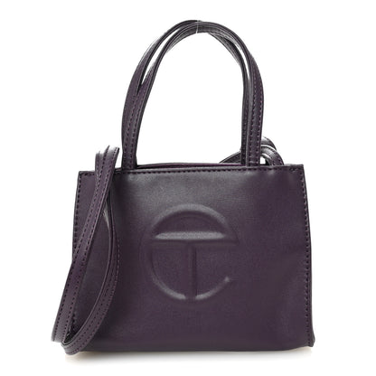 Telfar Vegan Leather Small Shopping Bag Eggplant 2 of 19