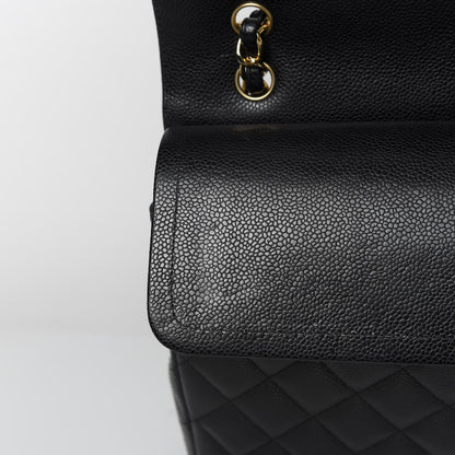 Chanel Caviar Quilted Maxi Double Flap Black 13 of 17