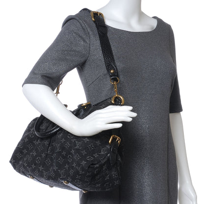 Louis Vuitton Denim Neo Cabby MM Black 2 of 8