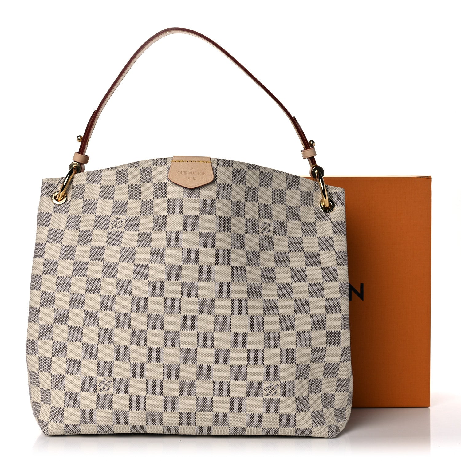 Louis Vuitton Damier Azur Graceful PM Rose Ballerine 11 of 11